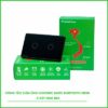 Công tắc cảm ứng 2 nút Bluetooth Mesh Hunonic Datic màu đen