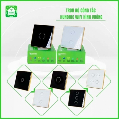 Công tắc HUNONIC wifi mặt vuông