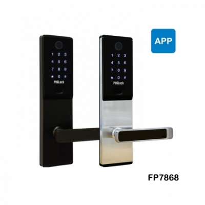 Khóa vân tay PHG Lock FP7868 Đen - Bạc