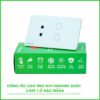 Công tắc cảm ứng Wifi 2in1 HUNONIC Datic màu trắng