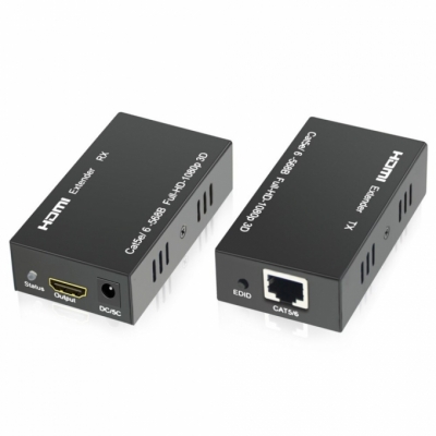 Bộ kéo dài HDMI qua dây LAN, HDMI Extender 60M